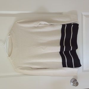 LOFT Colorblock Mockneck Sweater